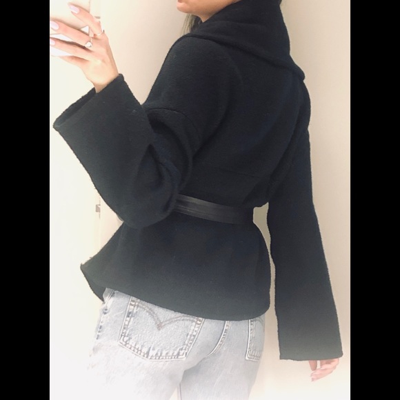 Gorgeous Dolman Sleeved Dark Teal Coat - Picture 3 of 7